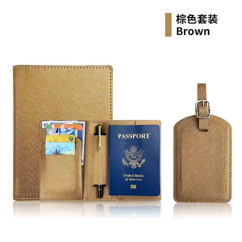 (Cross-border trading), protective passport case, polyurethane luggage tag, set