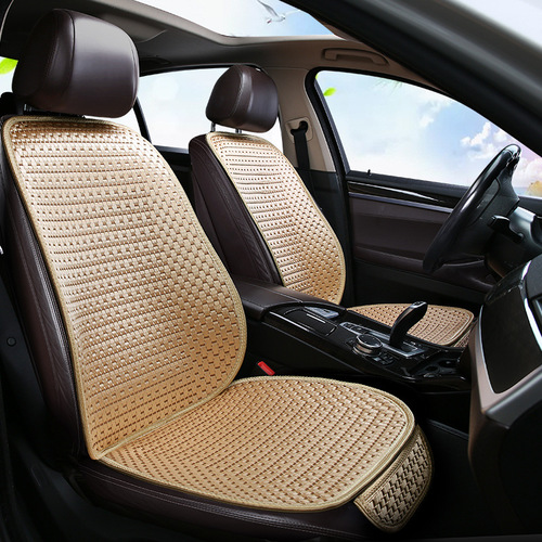 Cross-border automotive seat pads summer cool pads three-piece ice silk four-season car seat pads two-seat rear car seat pads wholesale