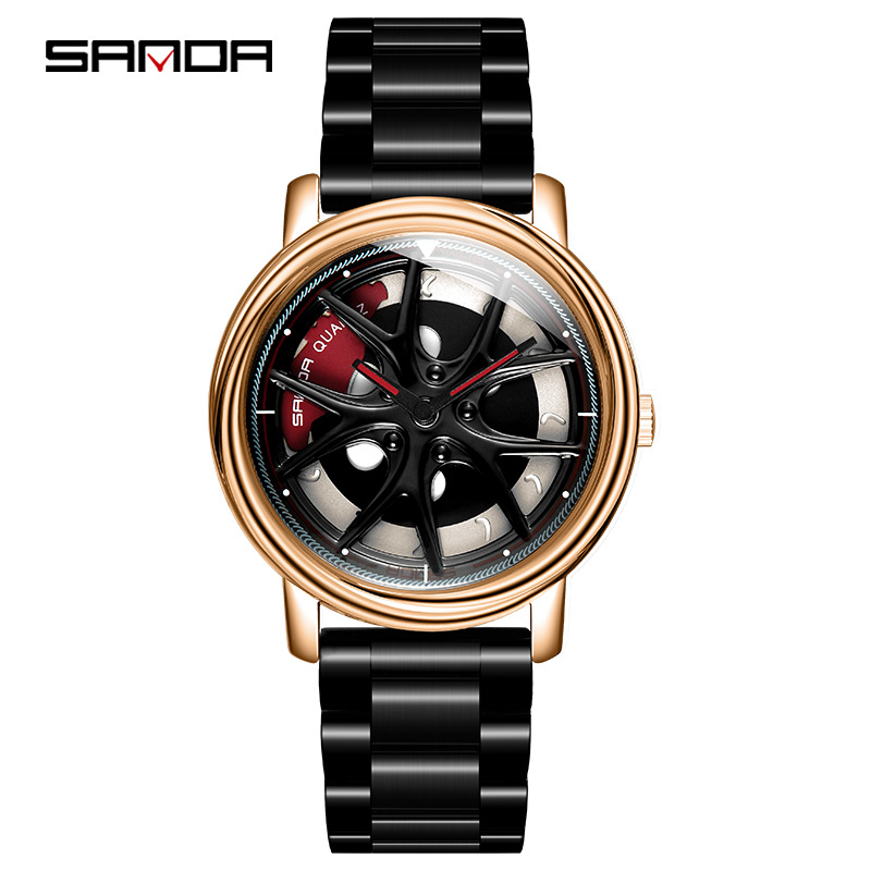 1025 스틸 벨트 블랙 골드