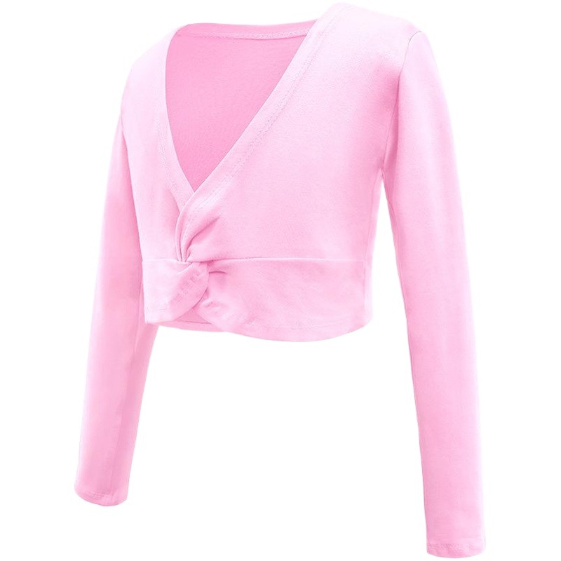 Ropa de baile para Niños Niñas Ropa de práctica pequeña capa de Chal ropa de cuerpo abrigo de manga larga ropa de ballet caliente chaleco