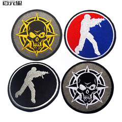 Tai Feng Cross-Border Freight CS Counter-Terrorist Squad Embroidered Arm Pin Magic Tape CF Kill Tactical Morale Patch Badge