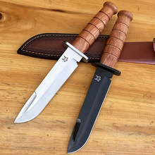 现货跨境货源军刀野外求生刀高硬度户外直刀排障刀防身随身刀具