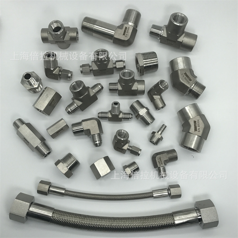 TENHEFLOW 304不锈钢钢管卡套直通终端接头CM1206 3/4平行G螺纹S