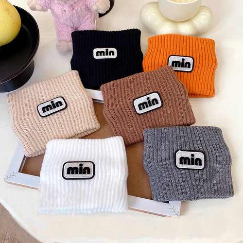 Wool knitted hairband  new autumn and winter forehead protection and forehead wiping sports hood women's warm confinement wide-brimmed headscarf