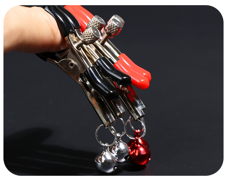Bell Nipple Clamps with Metal and PVC Construction for Adult Couples — detail image 24