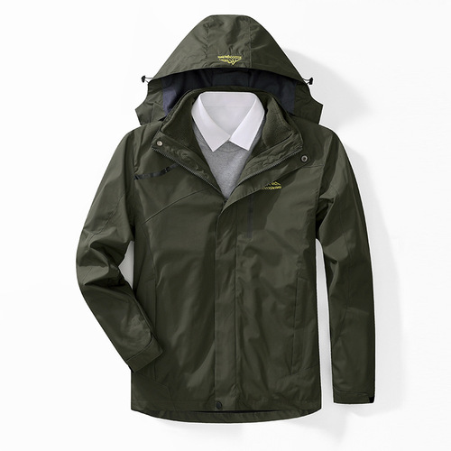 Factory Direct Sales Unisex 3-in-1 Detachable 2-Piece Padded Waterproof Outdoor Hiking Jacket for $1898