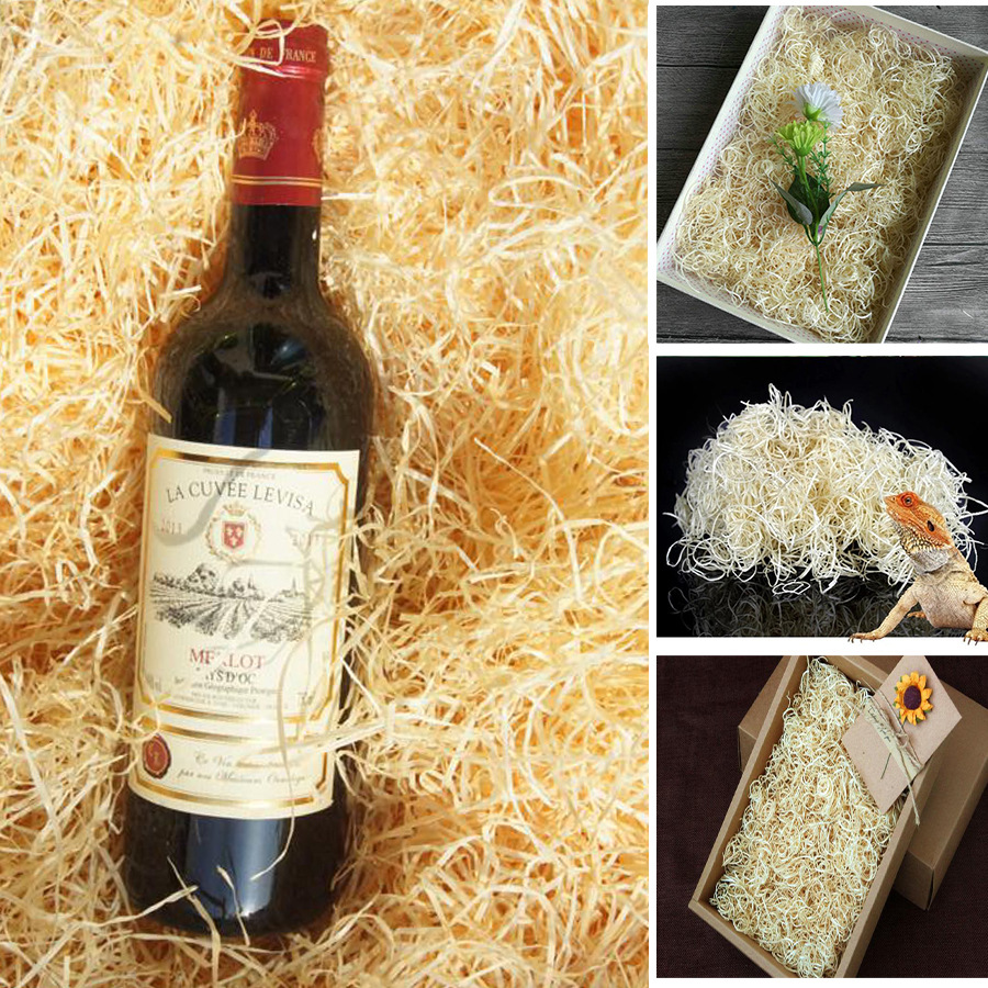 Poplar wood fiber wine box filling material, wood fiber reptile mat, gift mat, sound-absorbing board material, window decoration material