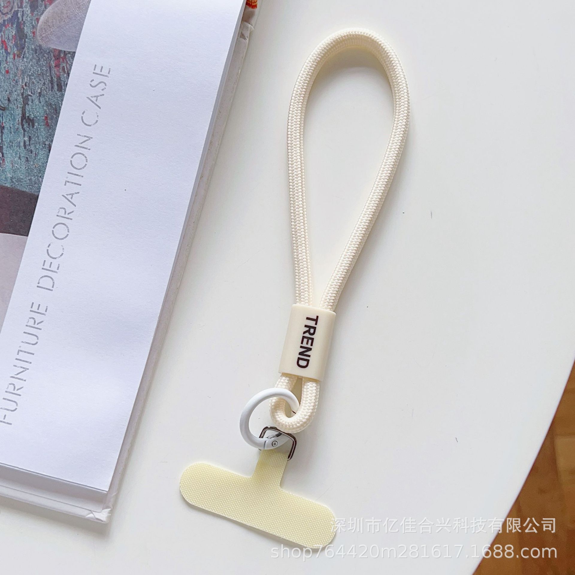 Corto ajustable hebilla de mano anti-pérdida junta de cuerdas de muñeca de poliéster simple de viaje al aire libre