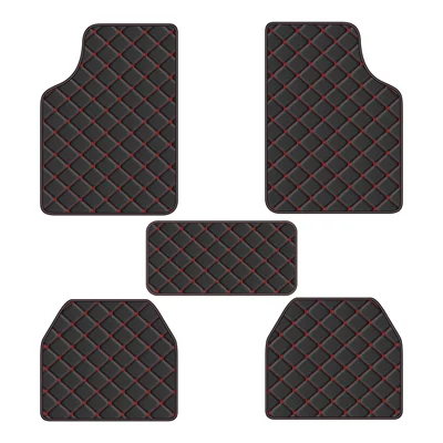 Universal Foot Pad Manufacturers, In-Stock Special Printed Checkerboard - black-red-line