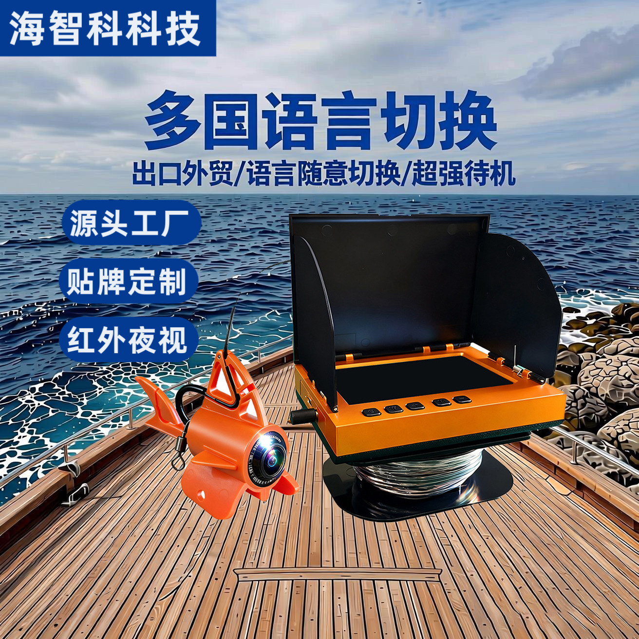 Fish Finder: The New Deep-Sea Visual Fish Detector for Ice Fishing and Float Fishing with Ultra-Clear Underwater Display