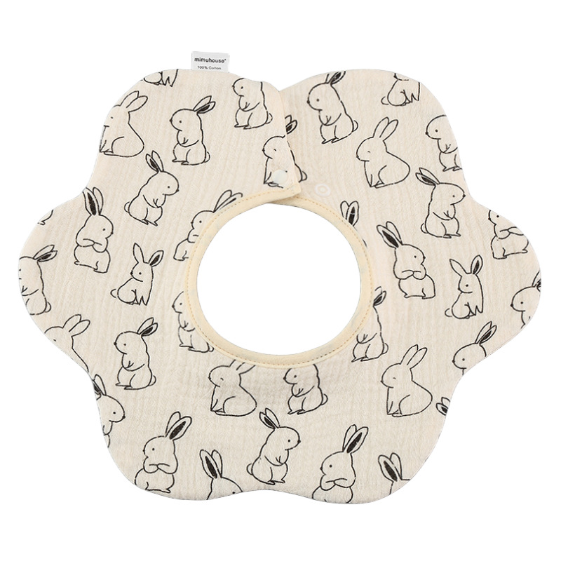Babero de Pétalos de Gasa para Bebé de Gasa de Algodón, Transpirable, Absorbente de Agua, para Bebés image 192