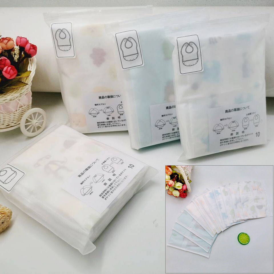 Individually Packaged Baby Disposable Bibs for Eating, Baby Saliva Towels, Kidsren's Waterproof Feeding Bibs, Portable When Going Out