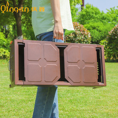 雙翼式大號不鏽鋼日式燒烤爐  多功能戶外聚餐燒烤架油煎兩用