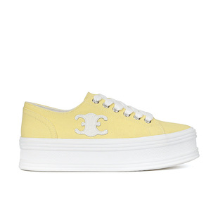 European Station 2022 New Canvas Shoes Flat Heel Thick-soled Casual Shoes Sneakers Blue Silk Satin White Shoes for Women Summer