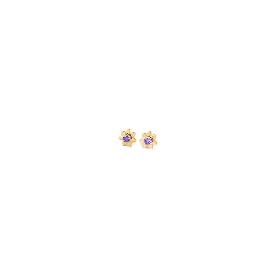 Pendientes de botón con perla y circonitas para mujer elegantes_voghion.com