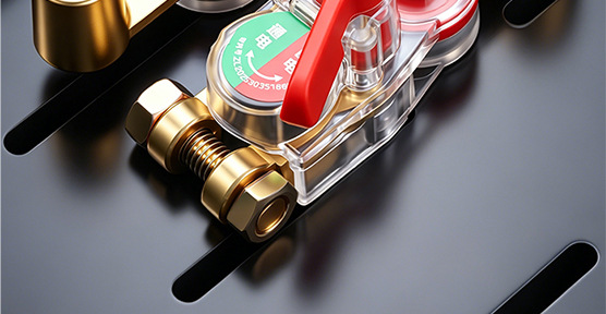 Cross-border, universal positive and negative terminal, high-quality, new model, manual brass thickened battery disconnect switch for cars, designed to prevent battery drain