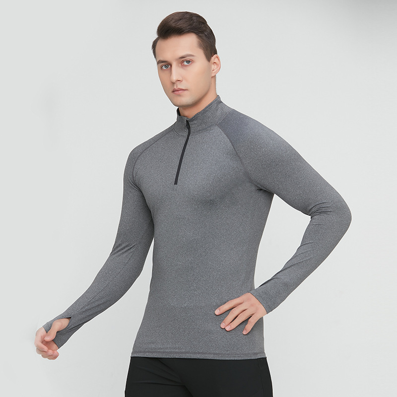 Spring and Summer Half-Zip Sports T-Shirt for Men, Quick-Drying Thin Quick-Drying Shirt, Stand-Up Collar Fitness Outdoor Sports Running Top Spring and Summer Half-Zip Sports T-Shirt for Men, Quick-Drying Thin Quick-Drying Shirt, Stand-Up Collar Fitness Outdoor Sports Running Top