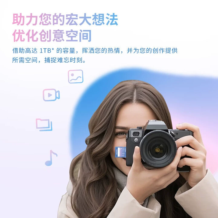 Карта памяти SanDisk Creator SD 6K Video Storage Card V60 для фотоаппаратов SLR, высокая скорость непрерывной съемки SD карта памяти