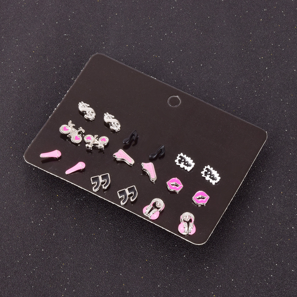 New Fashion Geometric Drip Earrings Set display picture 3