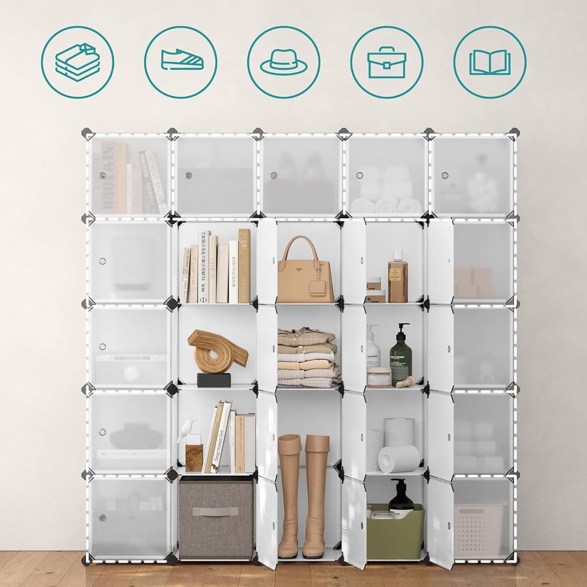 Gabinete de almacenamiento de montaje simple, gabinete de zapatos a prueba de polvo de múltiples especificaciones para el hogar, gabinete de almacenamiento de ropa de piso multicapa al por mayor
