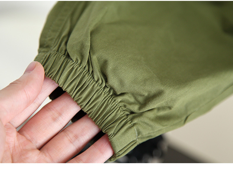 Set hanorac și pantaloni cargo pentru băieți toamnă primăvară_voghion.com