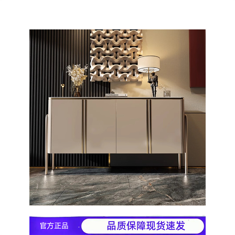 Light Luxury Minimalist Slate Sideboard Cupboard Living Room Storage Tea Cabinet Side Cabinet Modern Simple Wine Cabinet Entrance Cabinet