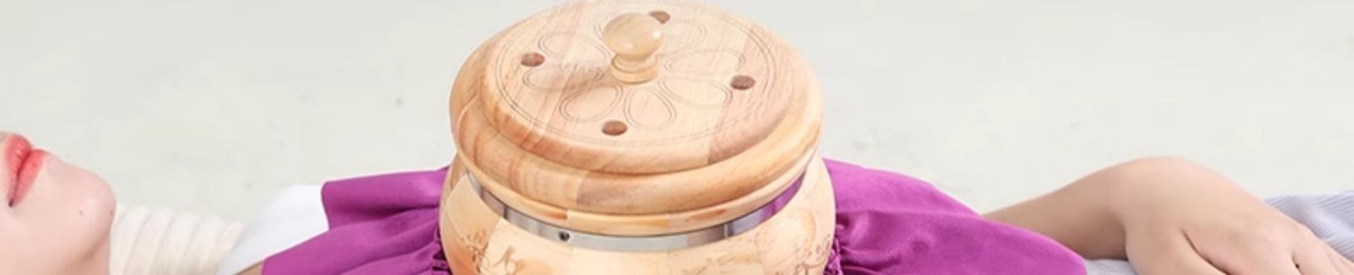 Portable Moxibustion Box Wooden Bamboo Body Moxa Burner with 108 Three Year Moxa Cones key features