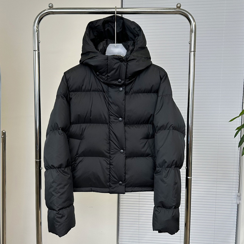 lulu同款四格羽绒服女士连帽超轻泡芙短款时尚白鸭绒加厚保暖外套|undefined