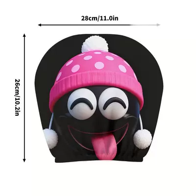 Universal seat cover – Can Provide Label Printing Services for Funny - pink-polka-dots-double-sided-printing-1-pack