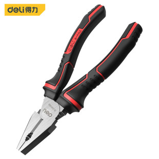 Deli Industrial-Grade Wire Cutters, High-Life Shear-Resistant Anti-Slip Handle Wire Cutters, Needle-Nose Pliers, Diagonal Pliers
