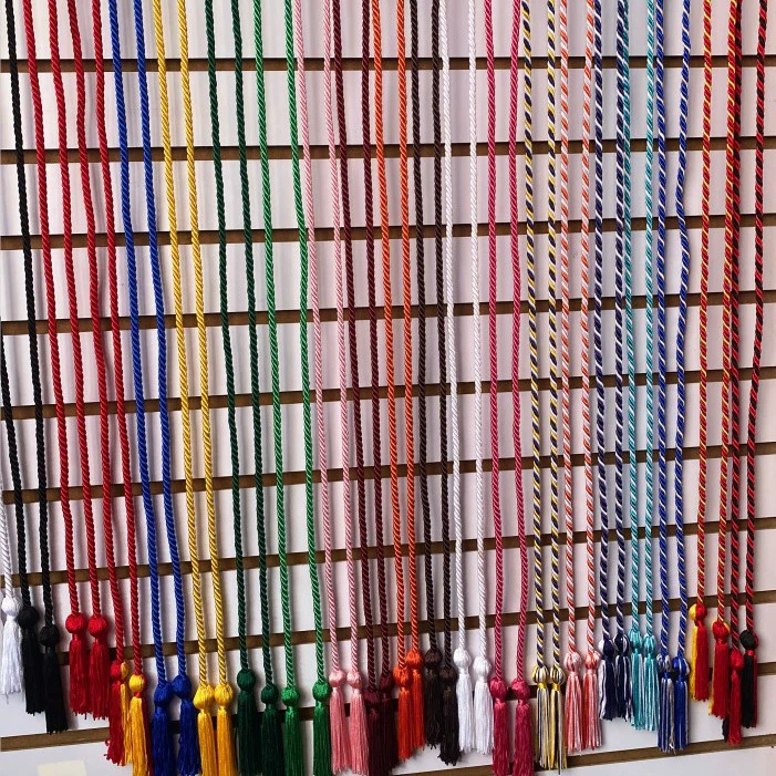 Одежда для бакалавра из искусственного полиэстера Выпускной доктора Почетная веревка с кисточками трехнитная веревка прямо с завода в наличии