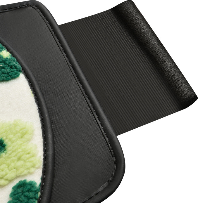 2025 New Floral Lamb Wool Wholesale Car Seat Cushion Cross-Border Cartoon Interior Accessories Winter Single Seat Cushion