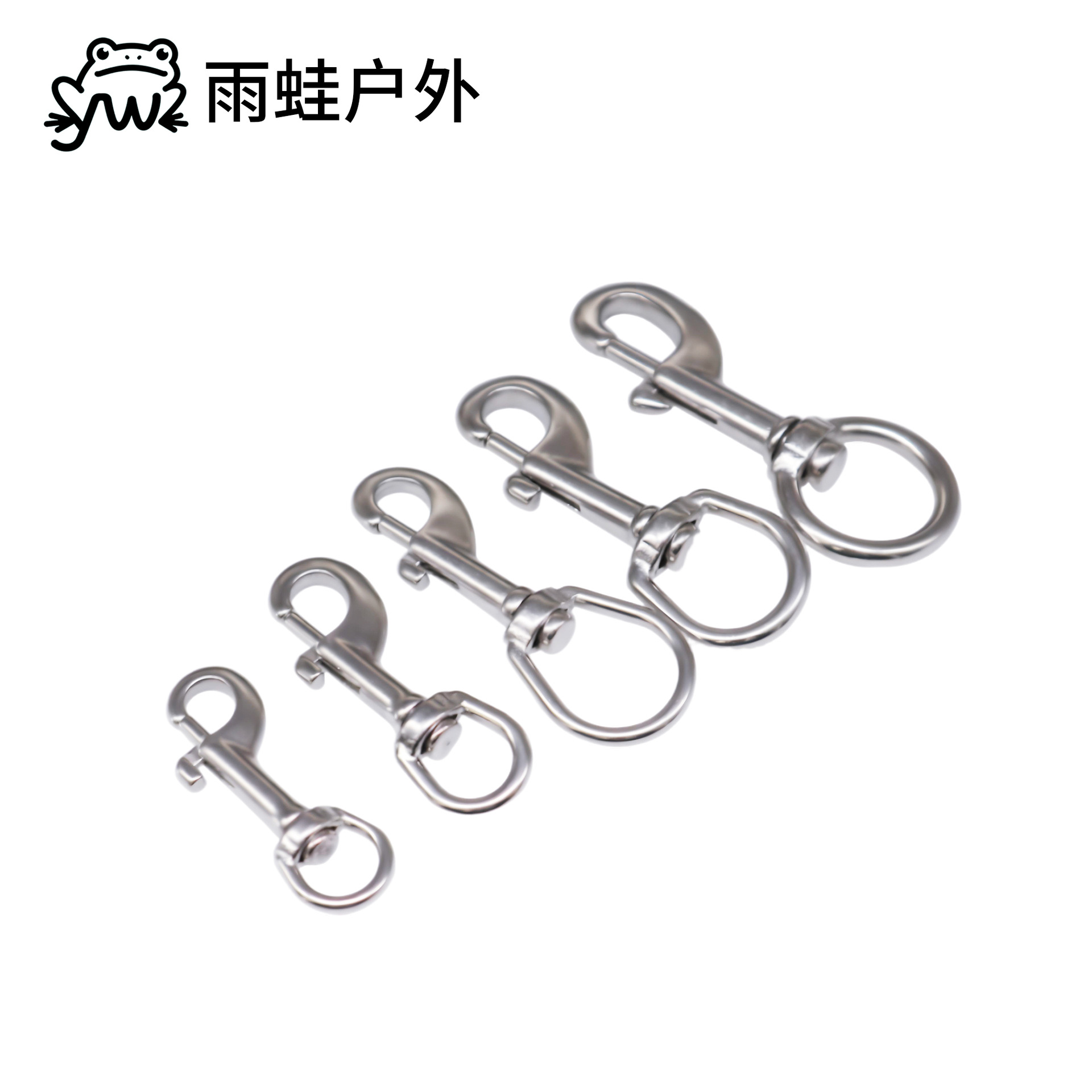 316 不锈钢旋转单头钩 宠物潜水牵引绳钩 狗链连接头 厂家现货
