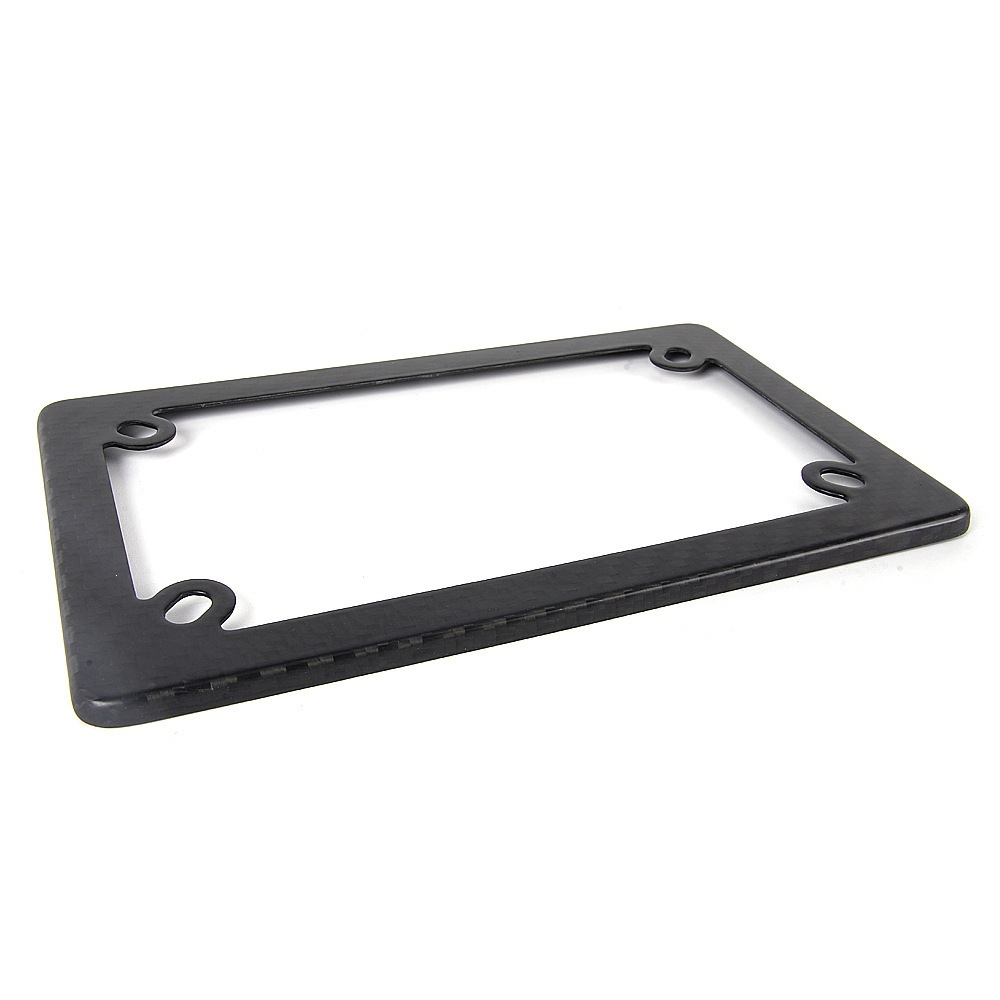 Us Standard 4-Hole Motorcycle License Plate Frame, Matte Dry Carbon License Plate Frame, Us Standard License Plate Holder Modification Accessories