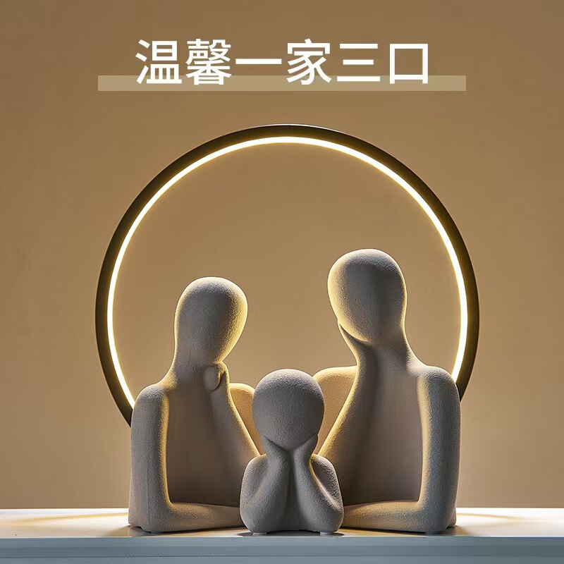 A Three or Four Abstract Ornaments Living Room Wine Cabinet TV Cabinet Modern Simple Home Decorations Father's Day Gift