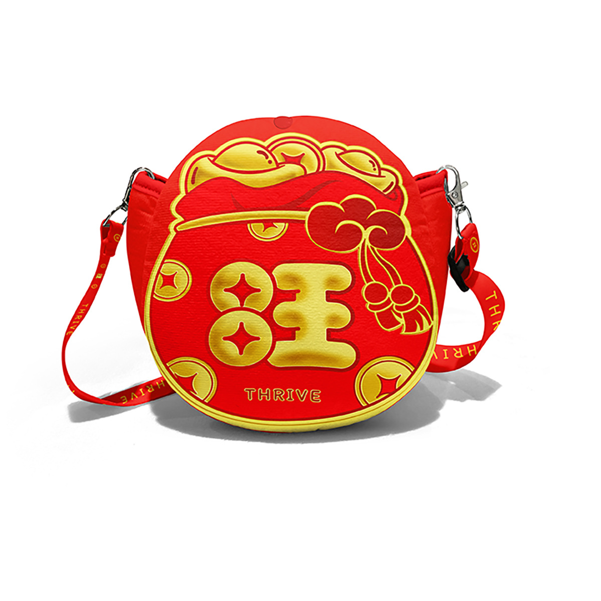 2024 Año Nuevo rojo sobre regalo bolso bandolera para niños bolsa de la suerte festivo bebé Festival de Primavera regalo de Año Nuevo Rojo Sobre Bolsa