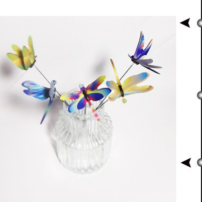 Decoración de mariposa 3D de PVC, enchufable, de una o doble capa, para jardín, fiesta y exteriores