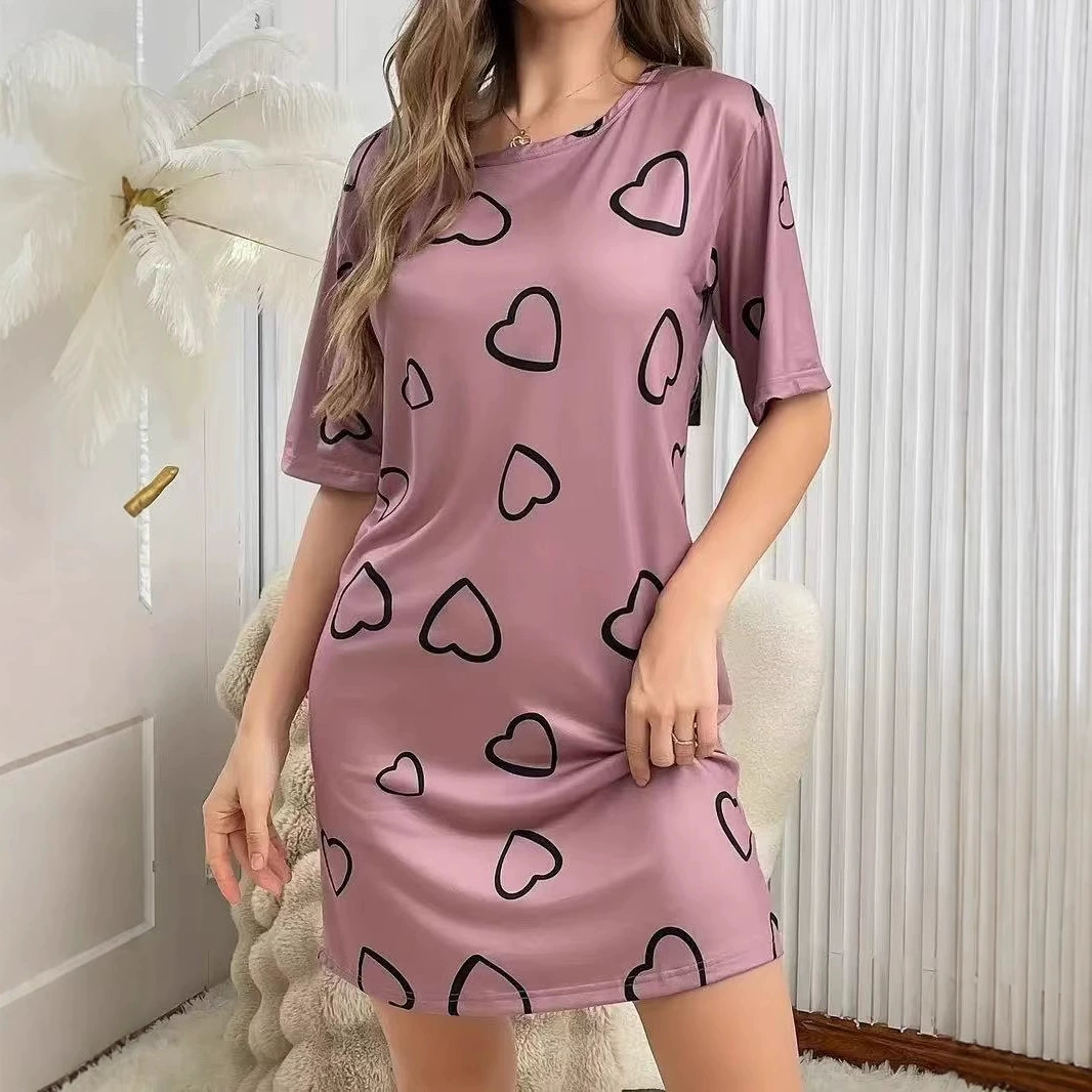 Свободное платье, европейский стиль, wish, для импорта, круглый ворот, оверсайз