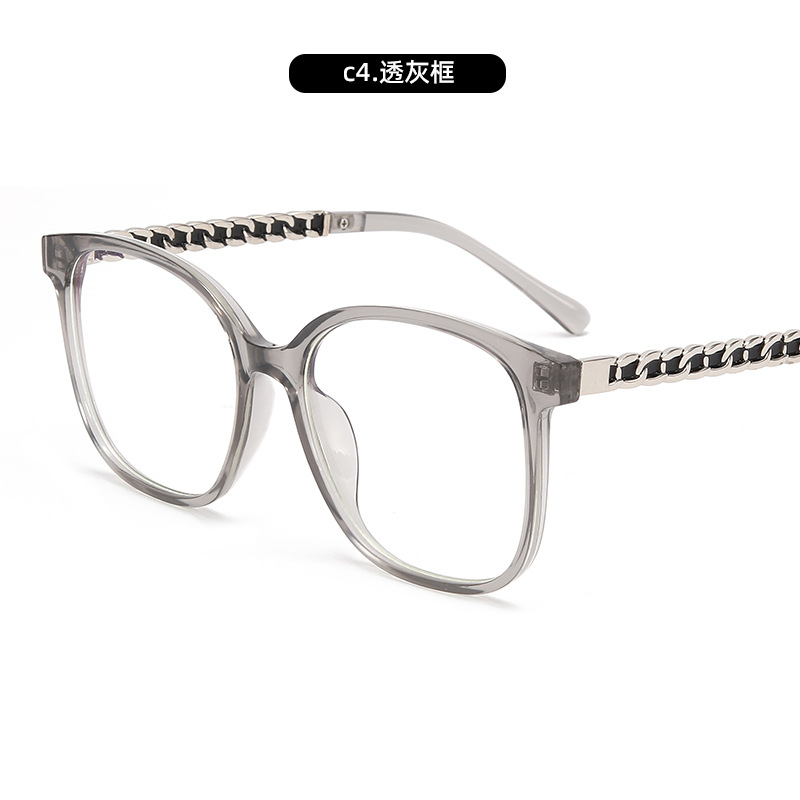 Nueva moda espejo plano de montura grande gafas de alta calidad anti-luz azul montura negra gafas de montura antirradiación fábrica al por mayor