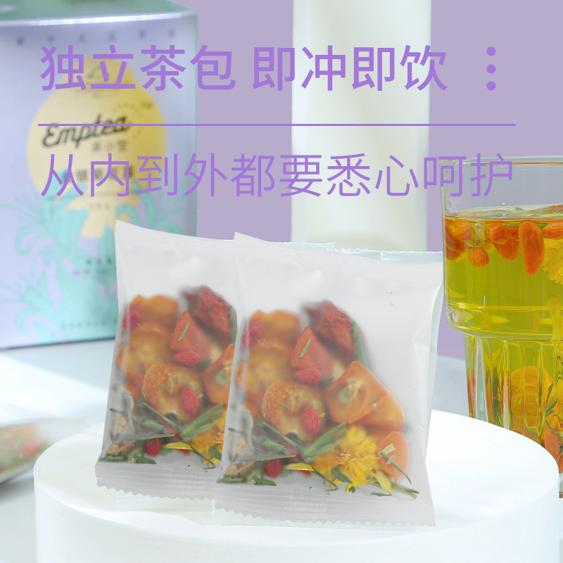 Honeysuckle & Chrysanthemum Herbal Tea (Jin Yin Ju Hua Cha) — Cooling Flower Blend with Goji, Lotus Leaf, Bamboo Leaf & Licorice specifications