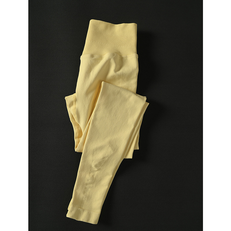 DF mismo estilo pantalones de yoga sin costuras mate leggings para correr de secado rápido pantalones de yoga roscados pantalones de chándal de verano mujeres