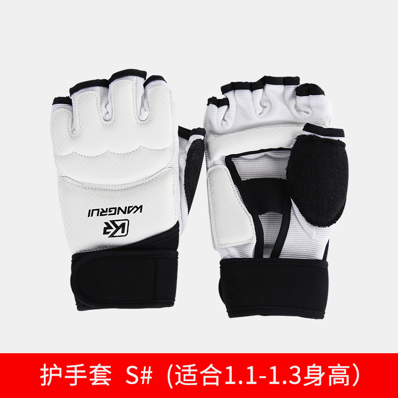 Transfronterizo kangrui taekwondo guantes pie protector resistente al desgaste lucha boxeo pie protector fabricante