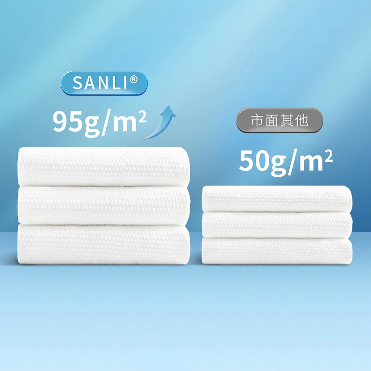 三利 Handheld disposable cotton bath towel for traveling, increased thickness
