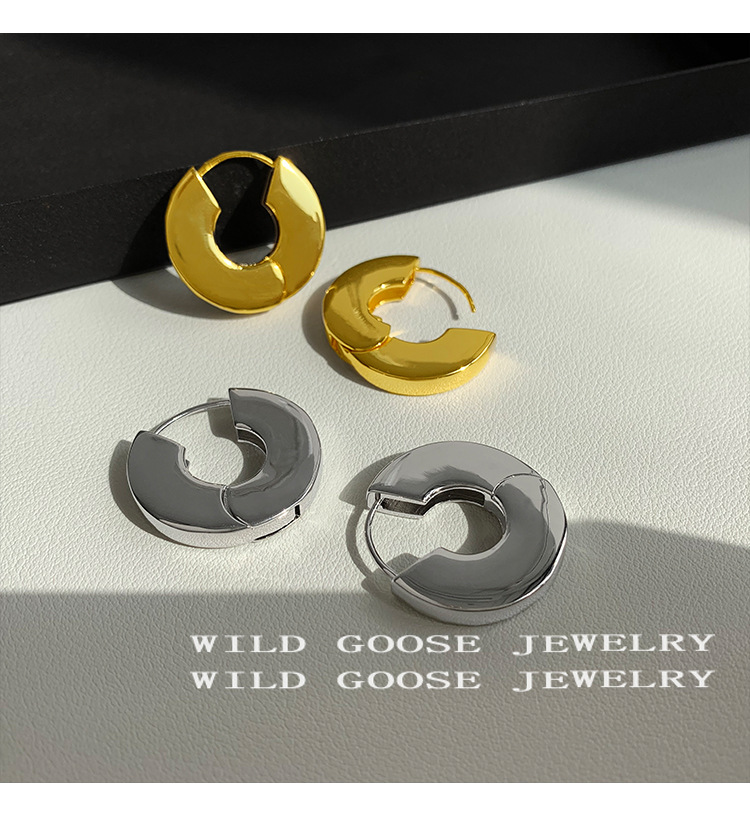 10g Weight Earrings Classification 1 Pair Quantity Daily Occasion Metal Material Geometric Pattern Women'S Gender Plating Design Fashion Style 1 Pair Fashion Geometric Metal Plating Women's Earrings 9