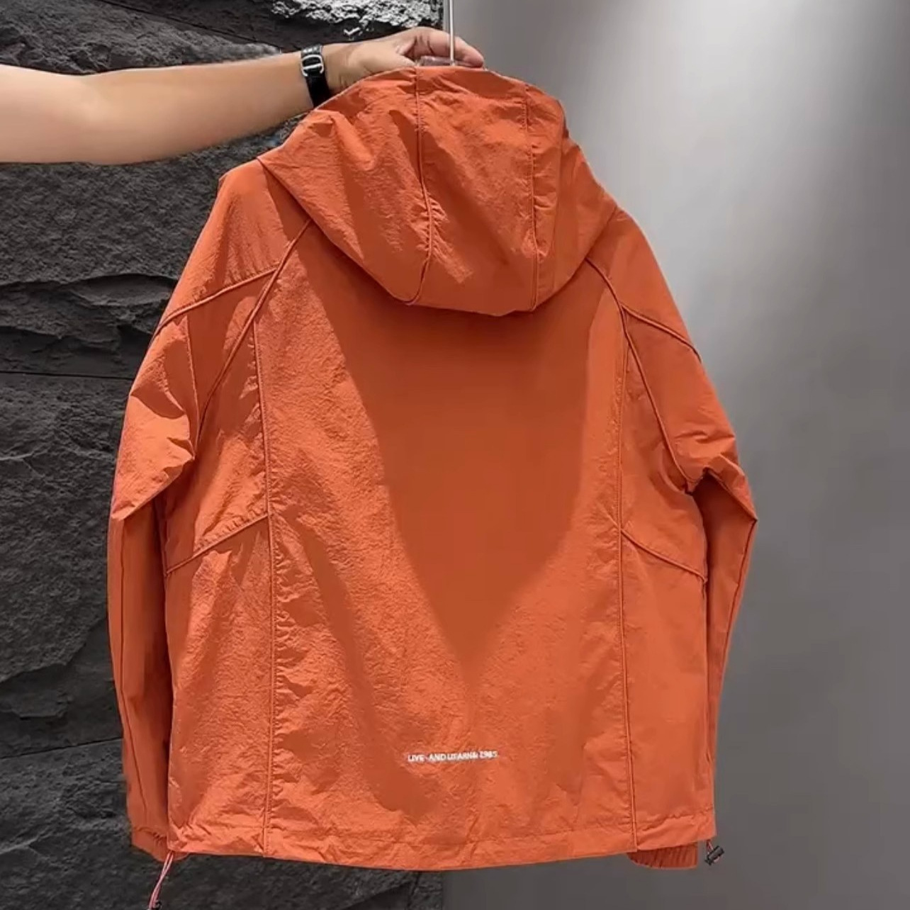 Chaqueta juvenil moda hombre todo fósforo casual guapo manga larga hermosa tendencia suelta primavera y otoño chaqueta de moda hombre