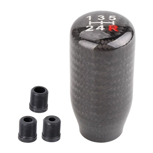 Car Modification Parts Carbon Fiber Gear Shift Knob 5-Speed 6-Speed Shift Handle Gear Stick Head