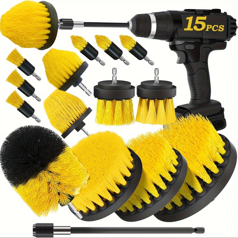Cross-border explosion electric drill brush suit multifunctional cleaning brush head tire wheel hub brush gap brush car cleaning suit Cross-border explosion electric drill brush suit multifunctional cleaning brush head tire wheel hub brush gap brush car cleaning suit