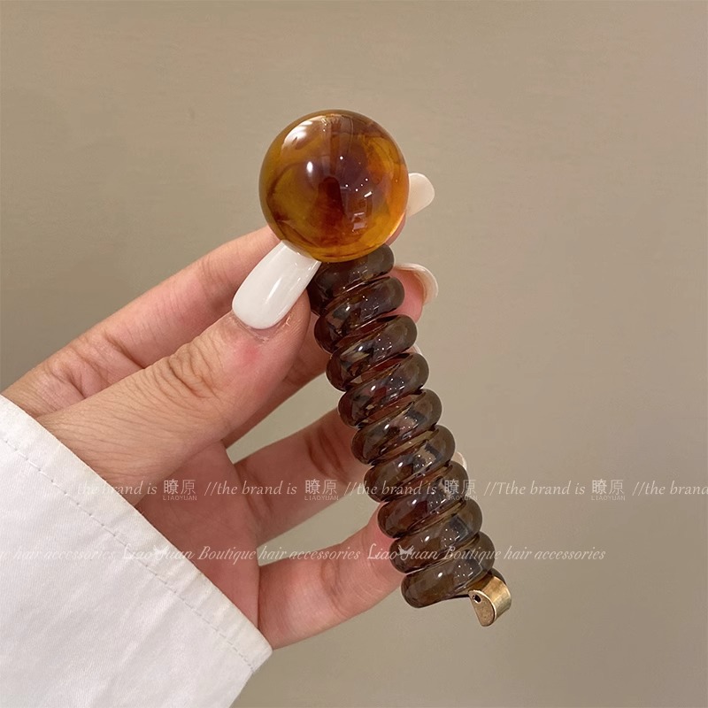 커피 전화선 캐러멜 비즈