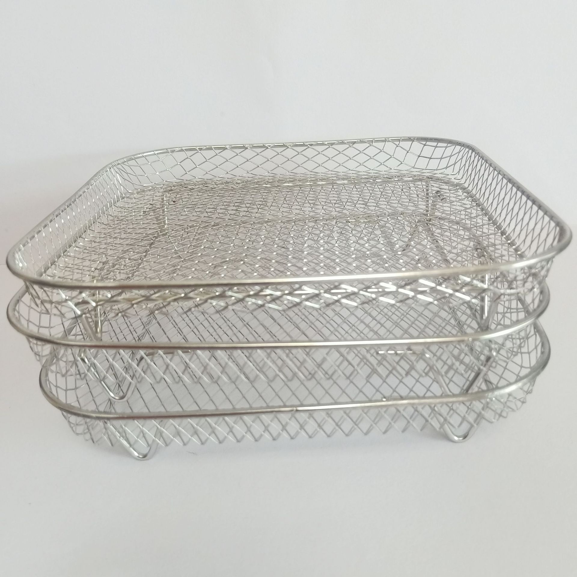 Amazon parrilla de tres capas de vapor 304 accesorios de freidora de aire de acero inoxidable Fabricante de parrilla de acero inoxidable en stock