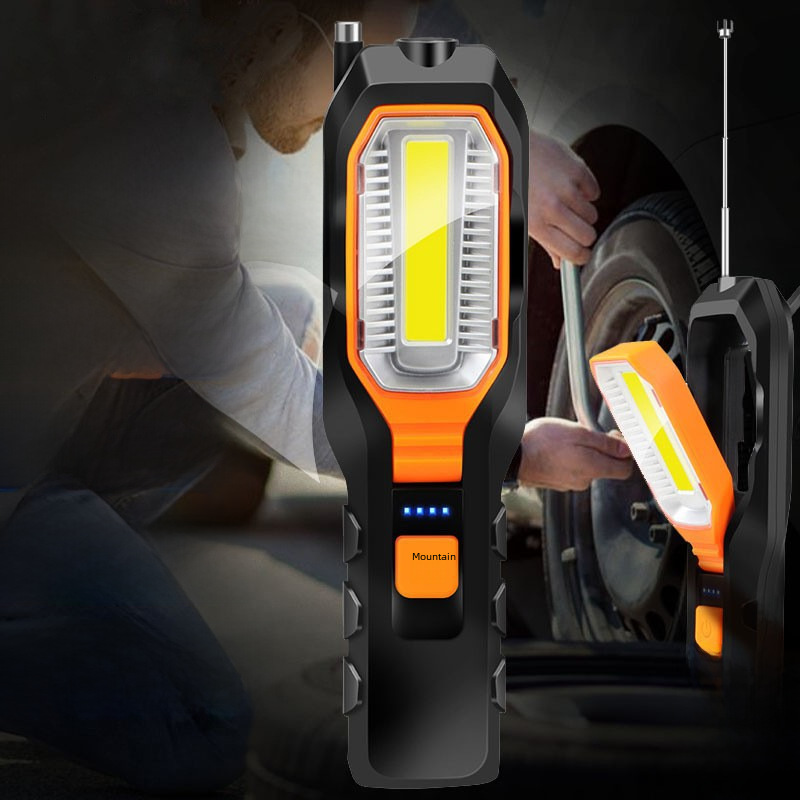 LED Repair Light Car Maintenance Work Light Super Bright Strong Flashlight with Magnet Charging Automotive Repair Equipment Inspection